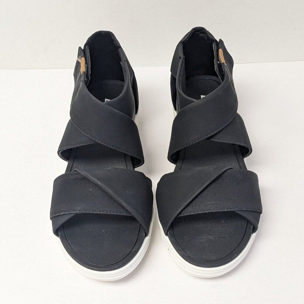 Dr. Scholl's Time Off Fun Wedge Sandals, Black, Women's 7.5 - Picture 3 of 7